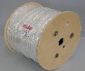 ELAN 082275 :: Combo Cable, RG59 + 2x 0.75 WHITE, Ø 10.40 mm, 500 m drum