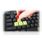 KEEP OUT F90 :: Геймърска клавиатура, LED подсветка, 8 сменяеми, 9 мултимедийни и 6 програмируеми клавиша