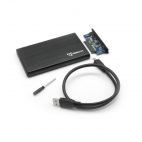 SBOX HDC-2562B :: Кутия за HDD/SSD, 2.5", USB 3.0, SATA I/II/III, до 2 ТB, 9.5 мм, Черна