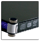 Raidsonic IB-540U-B-BL :: Външна кутия за Slimline & Slot-In оптични устройства, осветяване на панела, USB 2.0 интерфейс