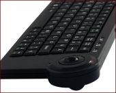KeySonic KSK-3200 RF :: безжична мини клавиатурта с тракбол