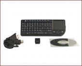 KeySonic KSK-3202 BT :: bluetooth мини клавиатура с тъчпад, дистанционно и лазерна показалка