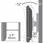 SBOX LCD-900B :: Стойка за LCD монитор, за стена, 13-30", 15 кг, с наклон и завъртане