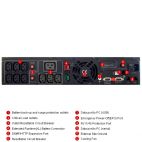 CyberPower PR2200ELCDRTXL2U :: Професионален RackMount UPS с LCD дисплей, 2200VA, 2U, поставка и RM релси