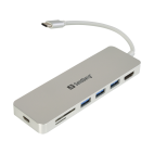SANDBERG SNB-136-11 :: Докинг станция USB Type-C към HDMI+SD+USB+USB-C