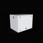 MIRSAN MR.WTC12U45DE.02 :: Сървърен шкаф за мрежово оборудване - 12U, D=450mm, W=565mm, Бял, за стена, Com-Box, Разглобен