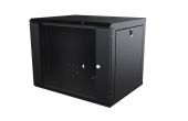 MIRSAN MR.WTC12U60DE.01 :: Wall Type NETWORK Cabinet - 12U, D=600mm, W=565mm, Black, Com-Box, Unassembled