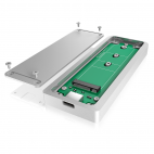 RAIDSONIC IB-188M2 :: USB 3.1 Type-C кутия за M.2 SATA SSD устройства до 80 mm