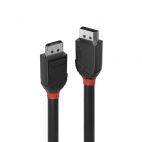 LINDY 36490 :: Кабел DisplayPort 1.2 Black Line, 4K, 0.5m