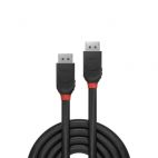 LINDY 36490 :: DisplayPort 1.2 Cable, Black Line, 4K, 0.5m
