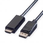 VALUE 11.99.5785 :: DisplayPort кабел, DP - UHDTV, M/M, черен цвят, 1.0 м