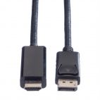 VALUE 11.99.5786 :: DisplayPort кабел, DP - UHDTV, M/M, черен цвят, 2.0 м
