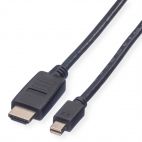 VALUE 11.99.5793 :: Mini DisplayPort кабел, Mini DP-HDTV, M/M, черен цвят, 4.5 м