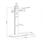 ROLINE 17.03.1262 :: LCD/TV Floor Stand, up to 40 kg