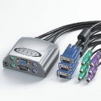 VALUE 14.99.3260 :: Автоматичен KVM Switch, "Star" 1x User - 4x PCs, тип PS/2, с 4 KVM кабела 1.8 м