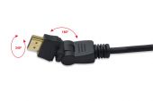 EDNET EDN-84494 :: HDMI High Speed Ethernet кабел, с въртящи се накрайници, 3.0 м