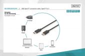 ASSMANN AK-300138-010-S :: DIGITUS USB Type-C™ кабел, M/M, 1.0m