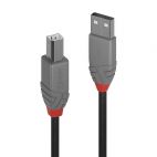 LINDY LNY-36671 :: USB 2.0 кабел, Anthra Line, Type A-B, M/M, 0.5 м
