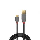 LINDY LNY-36885 :: USB 2.0 кабел, Anthra Line, Type C-A, M/M, 0.5 м