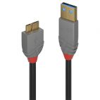 LINDY LNY-36768 :: USB 3.0 кабел, Anthra Line,  Type A-Micro-B, M/M, 3.0 м