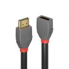 LINDY LNY-36476 :: HDMI 2.0 кабел, Anthra Line, 4K, 60Hz, A-A, M/F, удължителен, 1.0 м