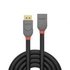 LINDY LNY-36495 :: 0.5m DisplayPort Extension Cable, Anthra Line