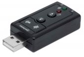 MANHATTAN 152341 :: Hi-Speed USB 2.0 3D звукова карта, 7.1 канална