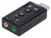 MANHATTAN 152341 :: Hi-Speed USB 2.0 3D звукова карта, 7.1 канална