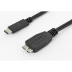 DIGITUS DK-300137-010-S :: Кабел USB 3.0 Type C към USB 3.0 Micro-B, 1m 