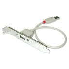 LINDY LNY-33123 :: USB 2.0 кабел-планка, Type A-А, M/F, 30 см