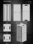MIRSAN MR.GTV42U88.01 :: 42U W=800mm D=800mm Free Standing VERSATILE Cabinet
