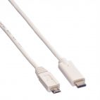 VALUE 11.99.9020 :: USB 2.0 Cable, C - Micro B, M/M, white, 2 m