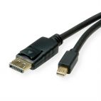 ROLINE 11.04.5814 :: Mini DisplayPort v1.4 кабел, mDP-DP, M/M, 8K, 60Hz, 1 м