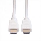 ROLINE 11.99.5706 :: VALUE HDMI High Speed кабел + Ethernet, M/M, бял, 7.5 м