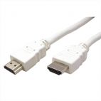 ROLINE 11.99.5706 :: VALUE HDMI High Speed кабел + Ethernet, M/M, бял, 7.5 м