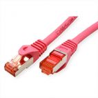 ROLINE 21.15.2691 :: S/FTP (PIMF) Patch кабел Cat.6, Component Level Tested, LSOH, розов, 1.0 м