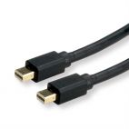 ROLINE 11.04.5818 :: Mini DisplayPort v1.4 кабел, mDP-mDP, M/M, 8K, 60Hz, черен,  2 м