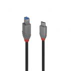 LINDY LNY-36665 :: USB 3.2 кабел, Anthra Line, Type C - B, M/M, 0.5 м