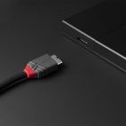 LINDY LNY-36623 :: USB 3.2 кабел, Anthra Line, Type C - Micro-B, M/M, 3м