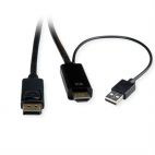 ROLINE 11.04.5992 :: HDMI към DisplayPort v1.2 кабел, активен, M/М, 2 м