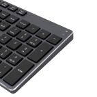 SBOX WK-131 :: Безжична клавиатура, 2.4 GHz Wireless, метална, черна 