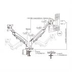Value 17.99.1183 :: Dual LCD Monitor Arm, Desk Clamp