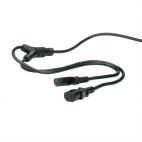 VALUE 19.99.1022 :: Power Y splitter cable Schuko 1.8 / 2.0m, black, quality