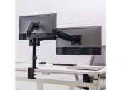 VALUE 17.99.1182 :: Dual Monitor Arm, Pole Mount, 4 Joints, Desk Clamp