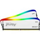 Kingston 32GB 3600MT/s DDR4 CL18 DIMM (Kit of 2) FURY Beast White RGB SE, EAN: 740617330335
