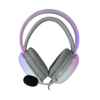 White Shark GH-2342-W :: Слушалки с микрофон FIREFLY, RGB осветление, бели
