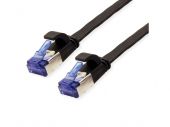 VALUE 21.99.0830 :: Cable FTP Cat.6A (Class EA), extra-flat, black, 0.5m