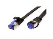 VALUE 21.99.0830 :: Cable FTP Cat.6A (Class EA), extra-flat, black, 0.5m