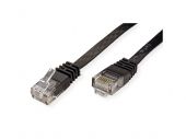 VALUE 21.99.0964 :: Cable UTP Cat.6 (Class E), extra-flat, black, 1.5m