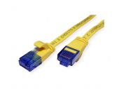 VALUE 21.99.2060 :: Cable UTP Cat.6A (Class EA), extra-flat, yellow, 0.5m